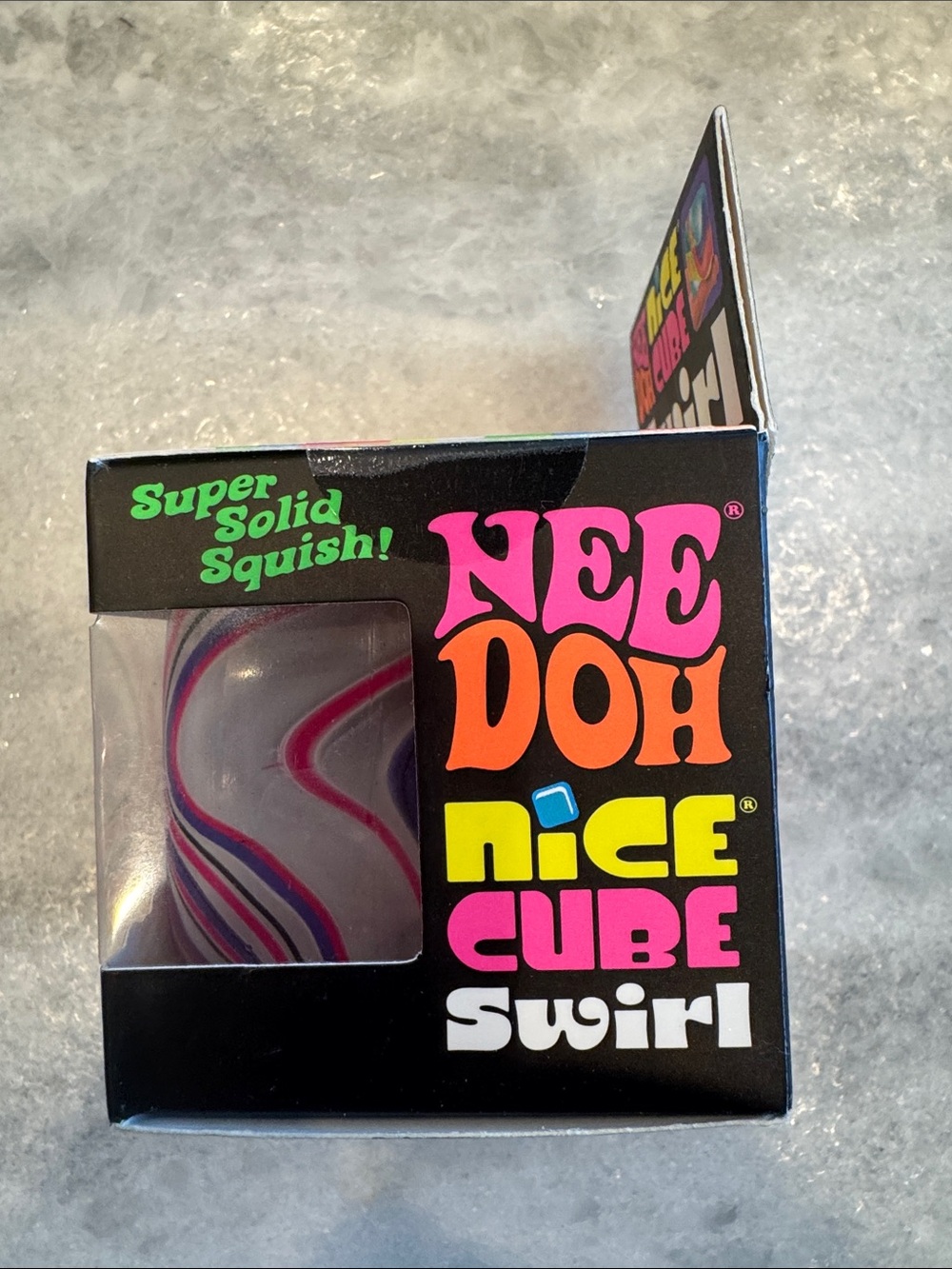 Nice Cube Swirl Super Solid Squish - Purple & Pink - Picture 2 of 5